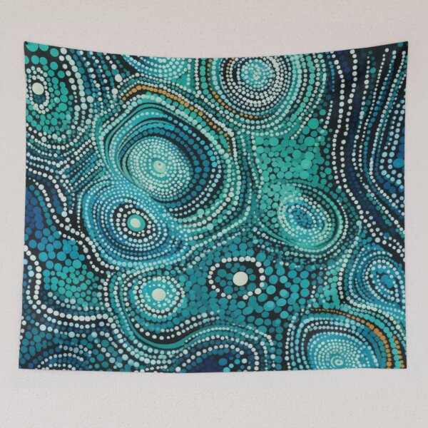 Item preview, Aboriginal Inspired Art - Oceanic Turbulence designed and sold by GrinGalore.