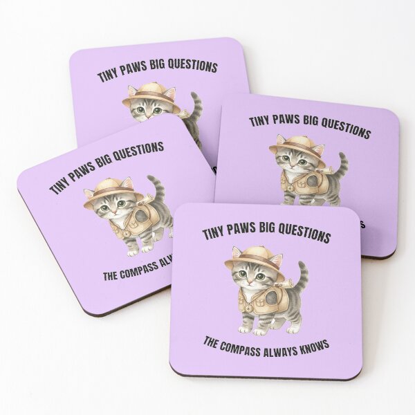 Item preview, Tiny Paws, Big Questions — Explorer Kitten designed and sold by amusefullife.