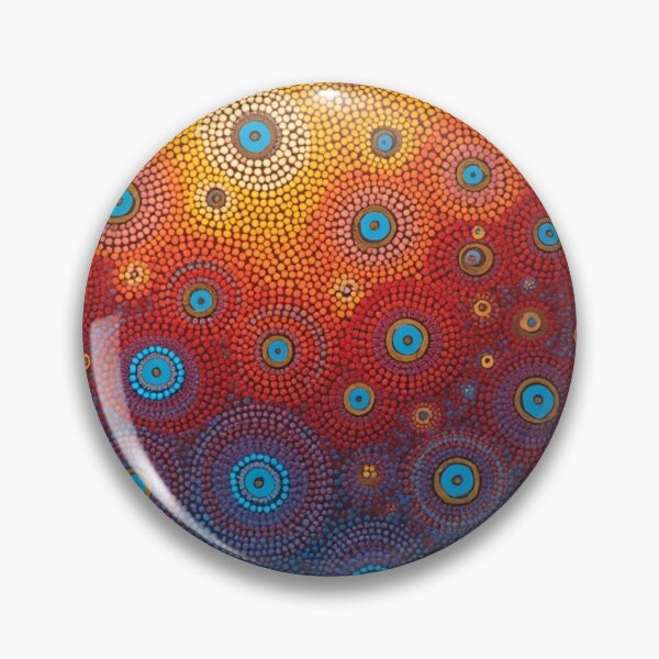 Item preview, Aboriginal Inspired Art - Hot and Cold Circles designed and sold by GrinGalore.