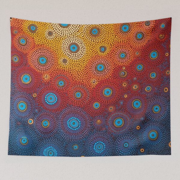 Item preview, Aboriginal Inspired Art - Hot and Cold Circles designed and sold by GrinGalore.
