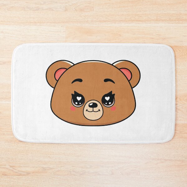 Item preview, Cute Bear Face – Adorable Kawaii Bear designed and sold by MarshallStickerX.