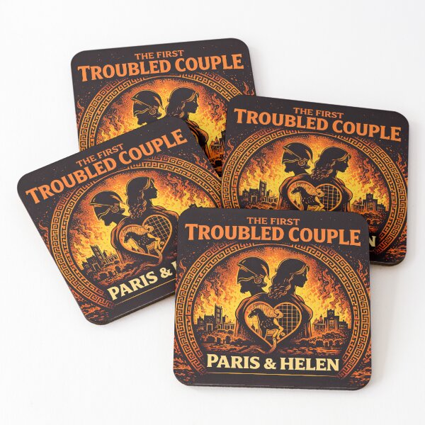 Item preview, Paris & Helen of Troy Myth Art designed and sold by Retr0Tshirts.