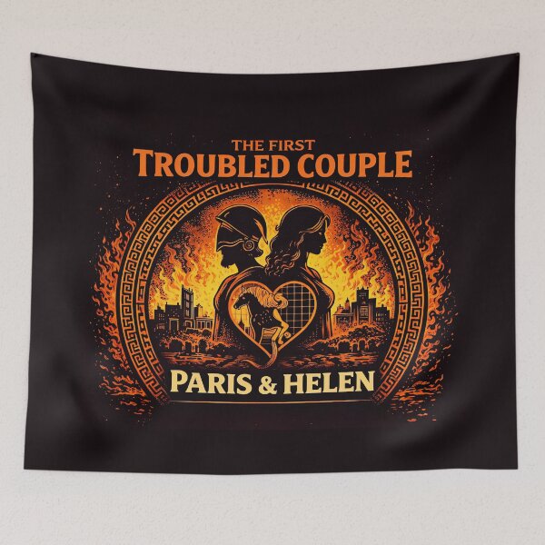 Item preview, Paris & Helen of Troy Myth Art designed and sold by Retr0Tshirts.