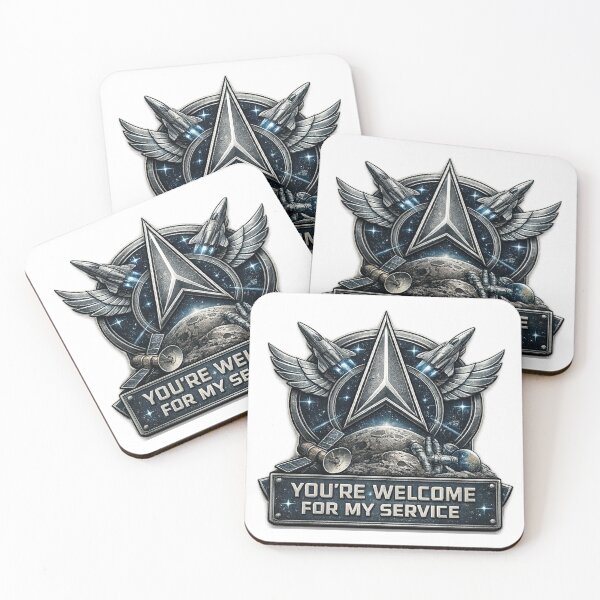 Item preview, You’re Welcome for My Service – Funny Space Force Military Humor designed and sold by RogueSymmetry.