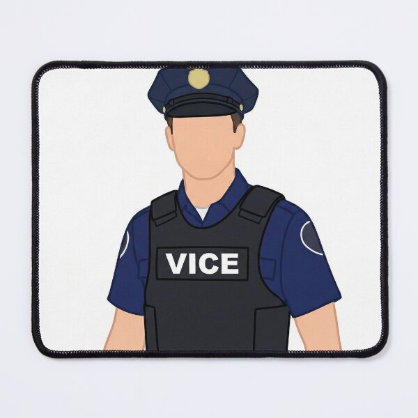 Item preview, Police Officer Illustration Art Print | Minimal Law Enforcement Uniform Design | Modern Flat Character Art designed and sold by AbstractAuraArt.
