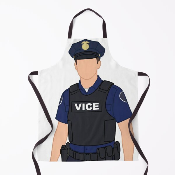 Item preview, Police Officer Illustration Art Print | Minimal Law Enforcement Uniform Design | Modern Flat Character Art designed and sold by AbstractAuraArt.