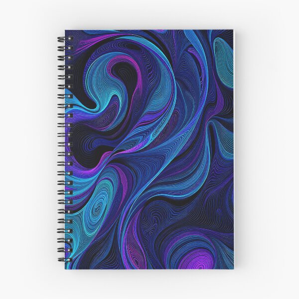 Item preview, Ondas abstractas de flujo de neón designed and sold by roxysnextgenart.