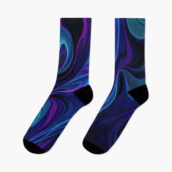 Item preview, Neon Flow Abstract Waves designed and sold by roxysnextgenart.