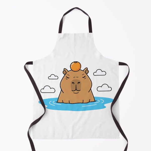 Item preview, Capybara Hot Spring Bath With Yuzu Fruit designed and sold by Petzzz.
