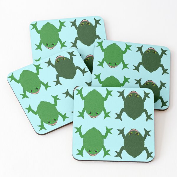 Item preview, Hopping Mad Funny Green Frogs Frogcore Digital Art designed and sold by naturegallery.