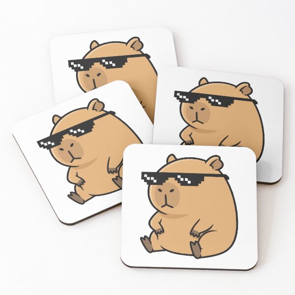 Item preview, Ok I Pull Up Cool Capybara Meme designed and sold by Petzzz.