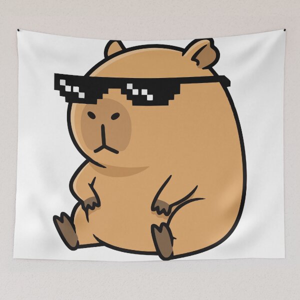 Item preview, Ok I Pull Up Cool Capybara Meme designed and sold by Petzzz.
