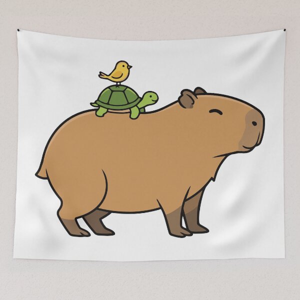 Item preview, Capybara Stacking Friends Cute Animal Pile designed and sold by Petzzz.