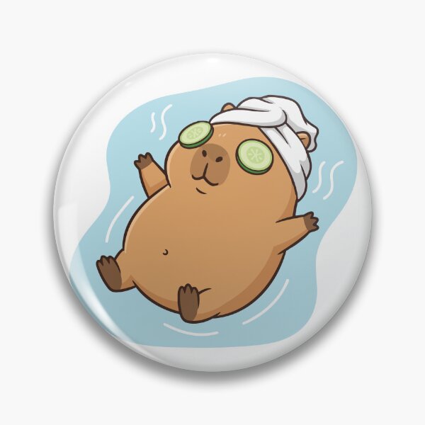 Item preview, Unbothered Moisturized Happy Capybara Spa designed and sold by Petzzz.