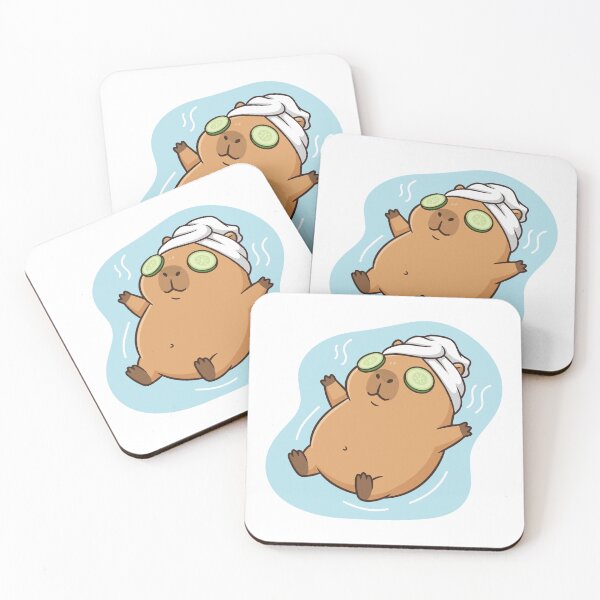 Item preview, Unbothered Moisturized Happy Capybara Spa designed and sold by Petzzz.