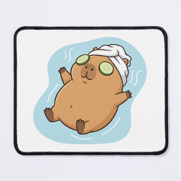 Item preview, Unbothered Moisturized Happy Capybara Spa designed and sold by Petzzz.