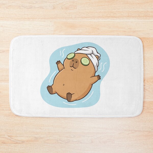 Item preview, Unbothered Moisturized Happy Capybara Spa designed and sold by Petzzz.