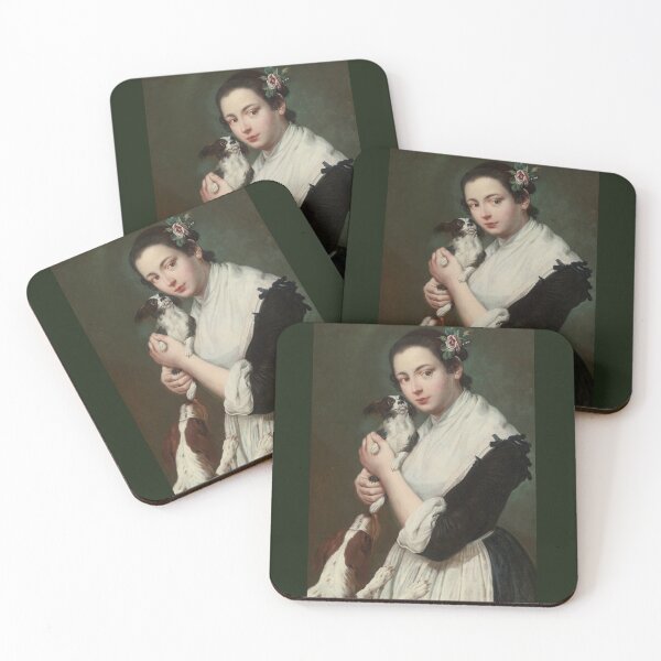Item preview, Young Women with Two Dogs by Giacomo Ceruti designed and sold by Amanda1775.