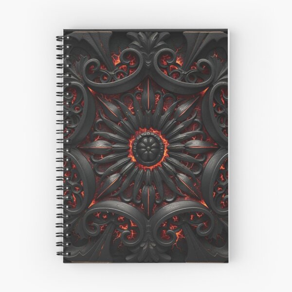 Item preview, Obsidian Ember Bloom – Dark Gothic Mandala designed and sold by Colorshow-relax.