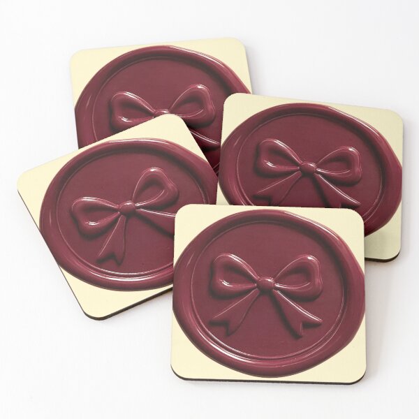 Item preview, Maroon Bow wax seal designed and sold by KajalGulgulia.