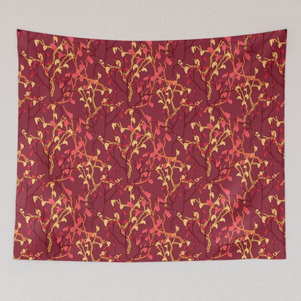 Item preview, Branching Out, crimson red surface design pattern, intertwined branches designed and sold by EmmaSB-Designs.