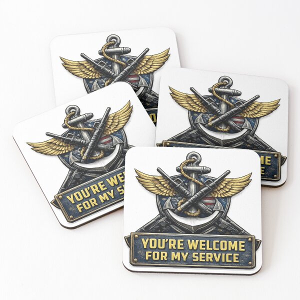 Item preview, Youre Welcome for My Service – Funny Navy Military Humor designed and sold by RogueSymmetry.