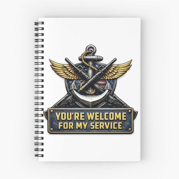 Item preview, Youre Welcome for My Service – Funny Navy Military Humor designed and sold by RogueSymmetry.