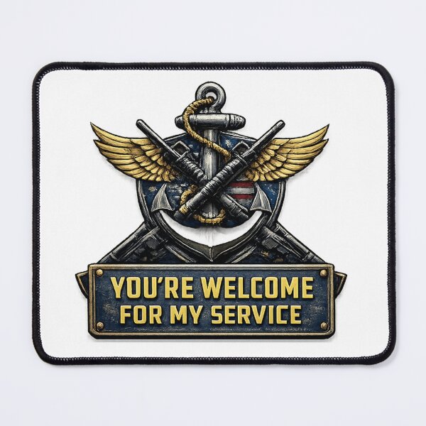Item preview, Youre Welcome for My Service – Funny Navy Military Humor designed and sold by RogueSymmetry.