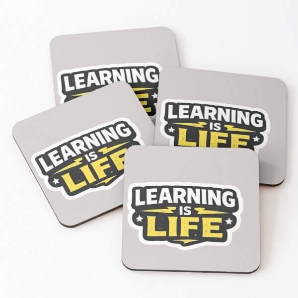 Item preview, Learning Is Life – Smart Mind Motivational Typography Design designed and sold by Amr Darwish Graphic designer.