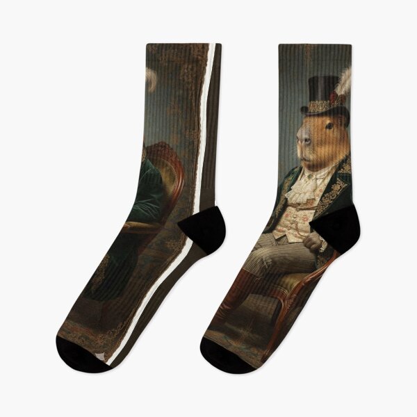 Item preview, Gentleman Capybara Victorian Portrait - Vintage Oil Painting Style designed and sold by freackly.