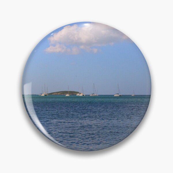 Item preview, Sailboats on a Clear Blue Horizon St. Martin designed and sold by LisaWootenPhoto.