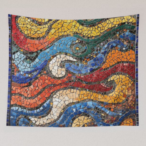 Item preview, Mosaicos inspirados en Gaudí con ondas de colores designed and sold by GrinGalore.