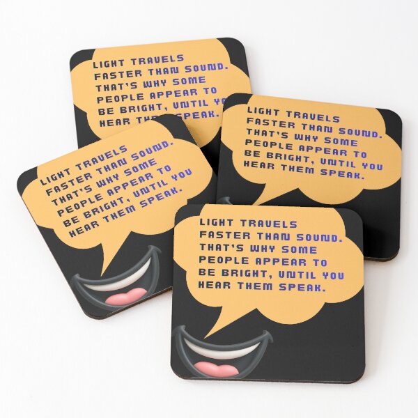 Item preview, Light Travels Faster Than Sound | 3D Graphic Humor for MikesLab designed and sold by MikesLab.
