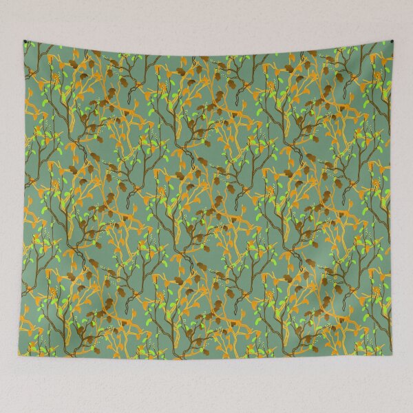 Item preview, Branching Out, earthy shades surface design pattern, intertwined branches designed and sold by EmmaSB-Designs.