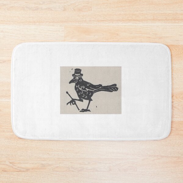 Item preview, dancing black bird with top hat and cane designed and sold by CrittersByLola.