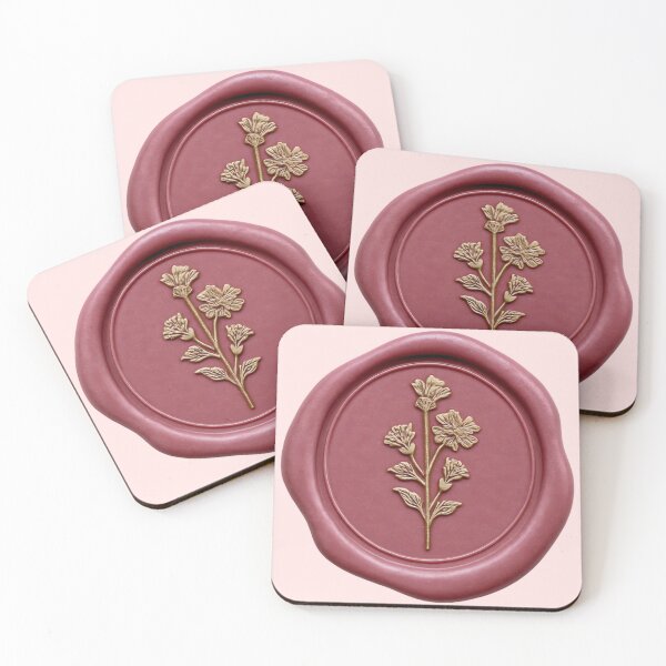 Item preview, Golden Flowers wax seal designed and sold by KajalGulgulia.