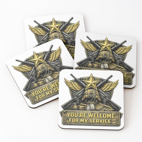 Item preview, Copy of Youre Welcome for My Service – Funny Army Military Humor designed and sold by RogueSymmetry.