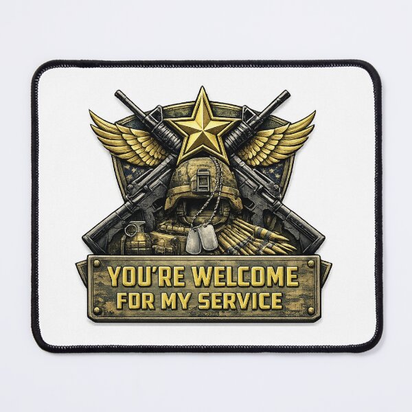 Item preview, Copy of Youre Welcome for My Service – Funny Army Military Humor designed and sold by RogueSymmetry.