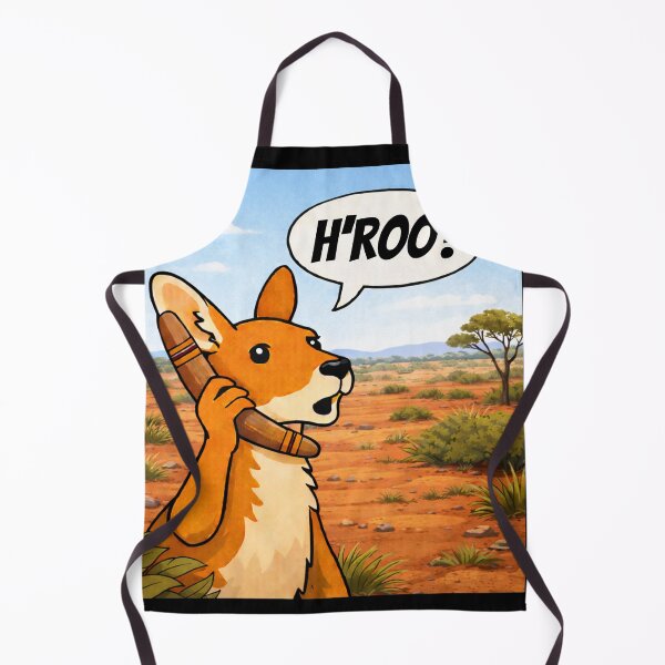 Item preview, Funny Kangaroo Answering Phone – Hello Roo Wordplay Illustration designed and sold by tuarina.