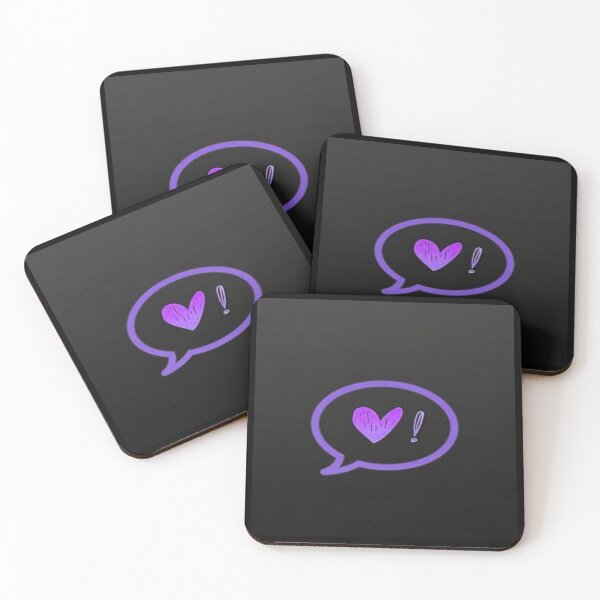Item preview, Purple Heart Chat Exclamation Artwork  designed and sold by NivyasArtistry.