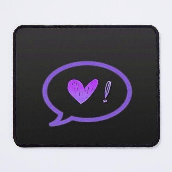Item preview, Purple Heart Chat Exclamation Artwork designed and sold by NivyasArtistry.