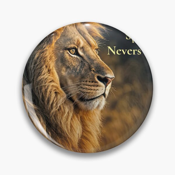 Item preview, Majestic Lion with Inspirational Text designed and sold by Stephanie Laird.