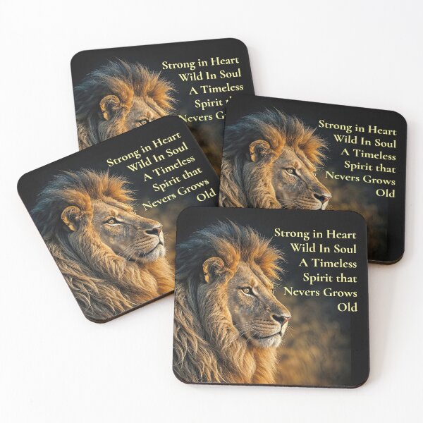 Item preview, Majestic Lion with Inspirational Text designed and sold by Stephanie Laird.
