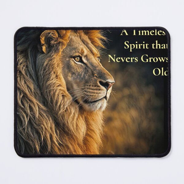 Item preview, Majestic Lion with Inspirational Text designed and sold by Stephanie Laird.