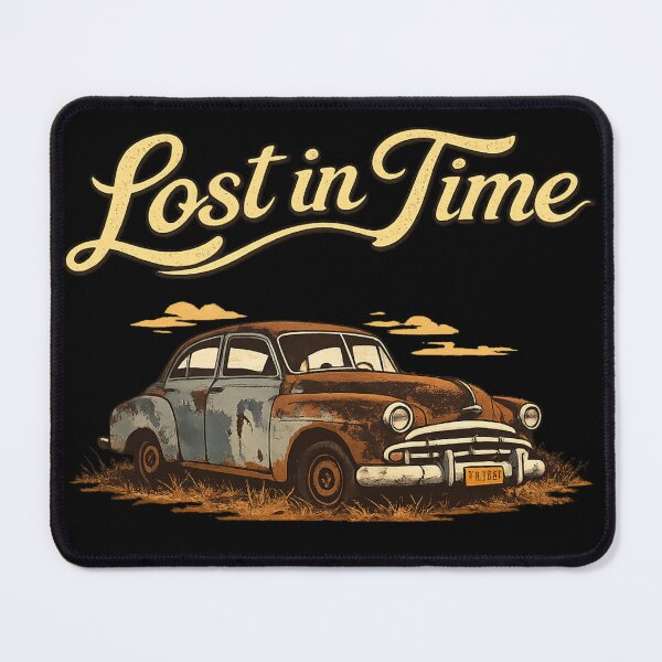 Item preview, Lost in Time – Retro Car Minimal Art designed and sold by GIFT4S.