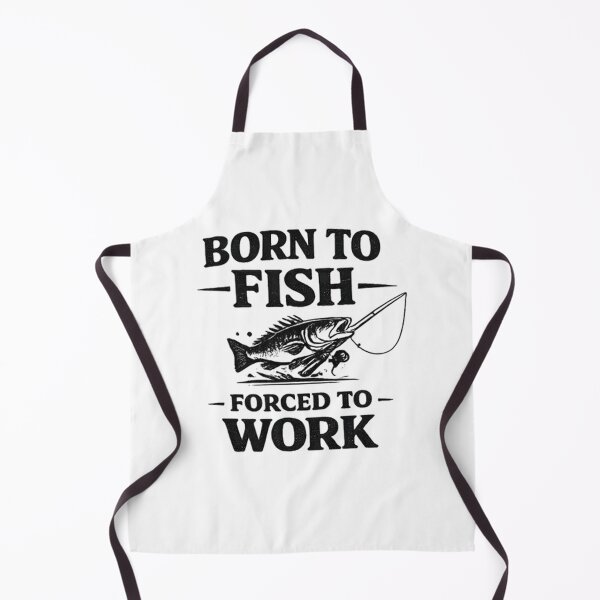 Item preview, Born to Fish – Forced to Work | Funny Fishing Quote Shirt designed and sold by FischingVibes.