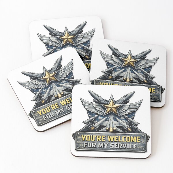 Item preview, Copy of Youre Welcome for My Service – Funny Air Force Military Humor designed and sold by RogueSymmetry.