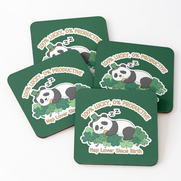 Item preview, Funny St Patricks Day Lucky But Lazy Kawaii Clover  designed and sold by ArtCrafter13.