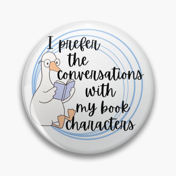 Item preview, I Prefer Conversations With Book Characters - Funny Reader Introvert designed and sold by Personal Echo.