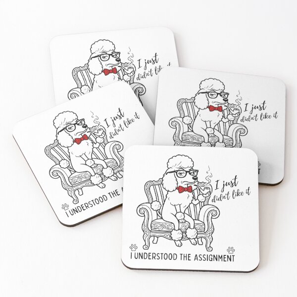 Item preview, Sophisticated Poodle Intellectual Line Art Dog Design. designed and sold by KojourinArt.